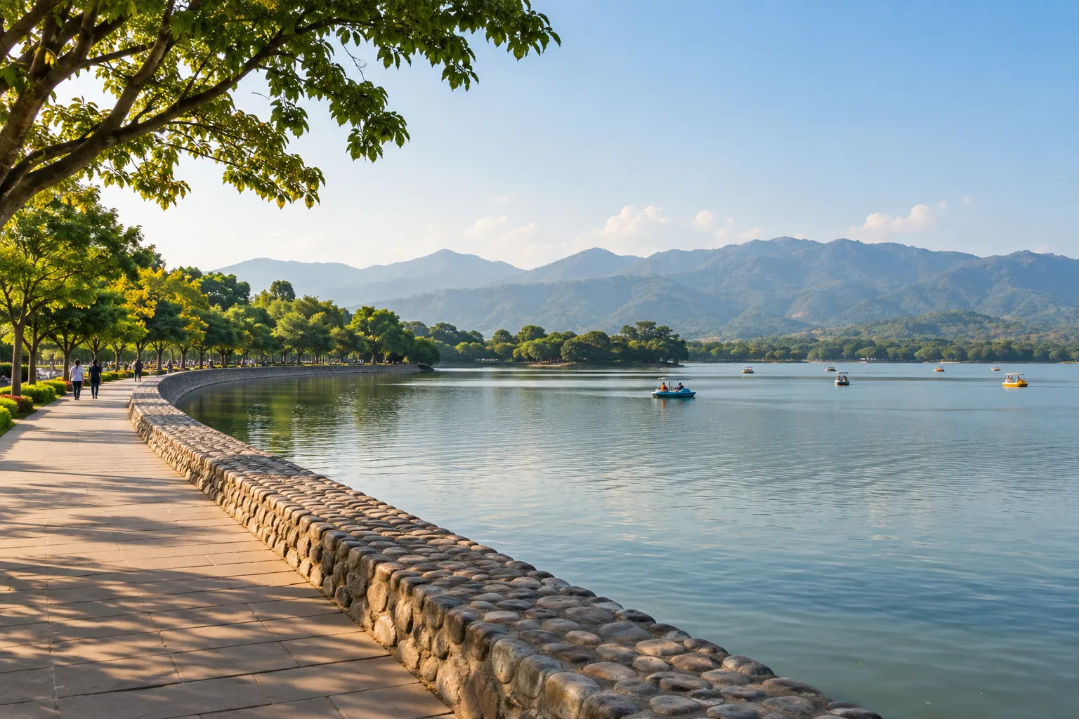 Illustrative view of Sukhna Lake in Chandigarh