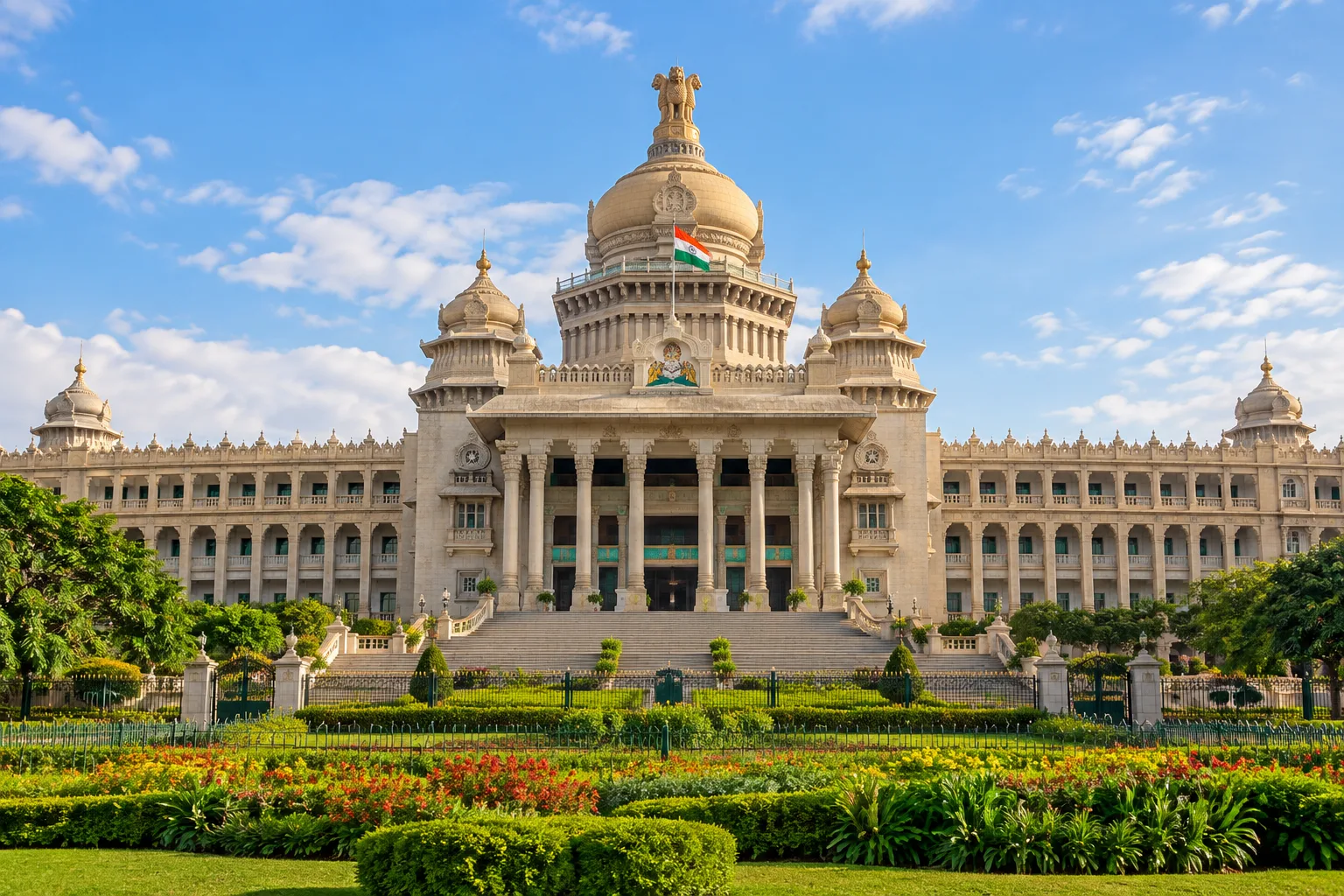 Illustrative view of Vidhana Soudha in Bengaluru