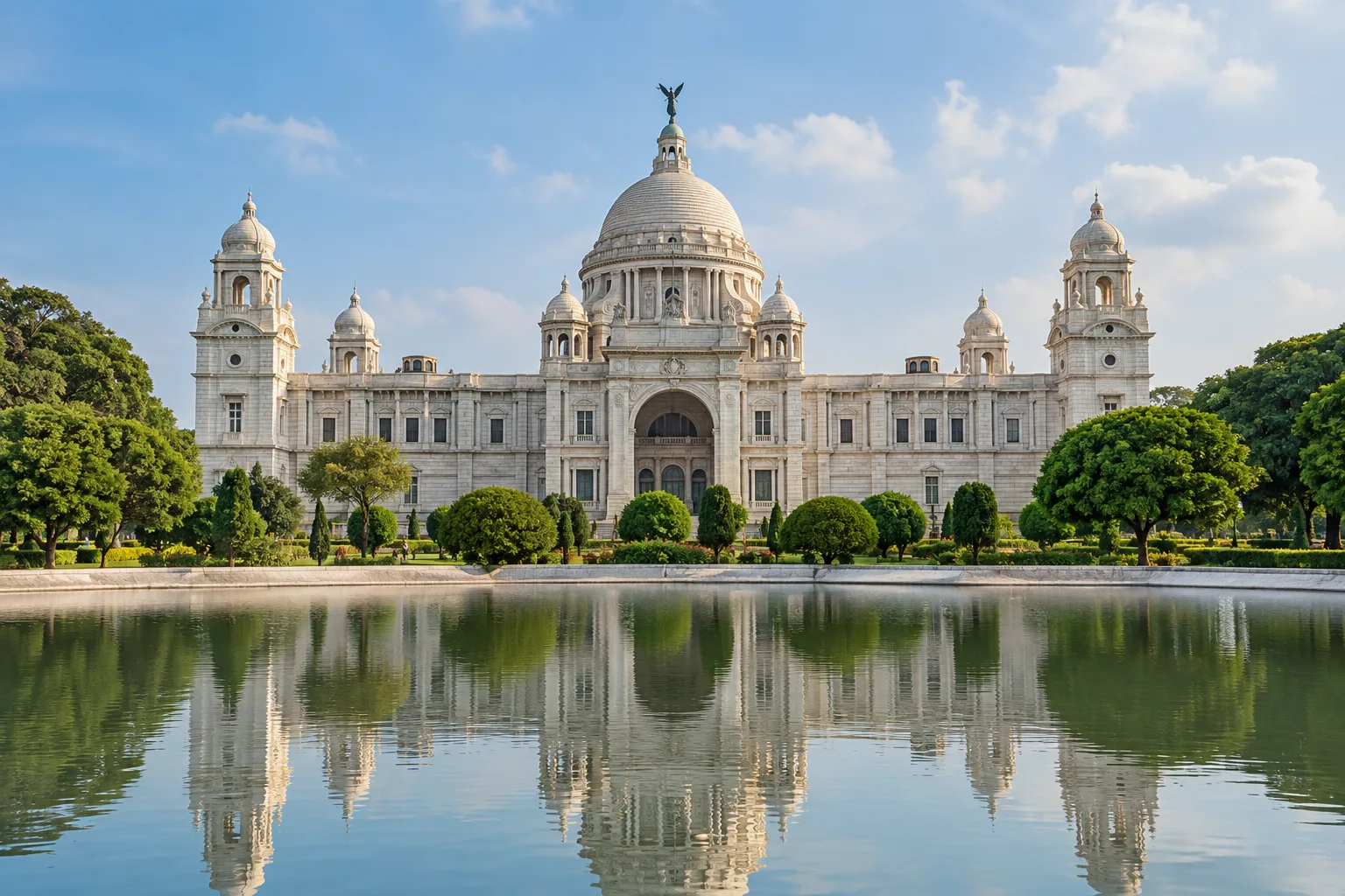 Illustrative view of Victoria Memorial in Kolkata